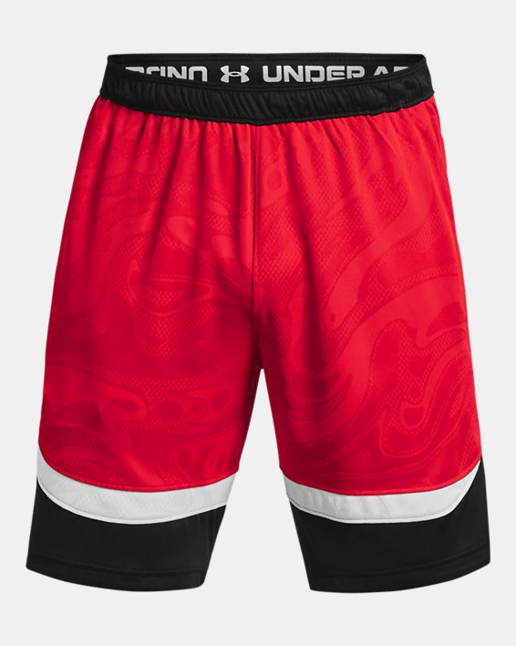 Men's UA Heatwave Hoops Shorts, Red, pdpMainDesktop image number 4